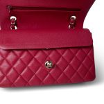 Red Caviar Quilted Classic Flap Small Light Gold Hardware - Image 10
