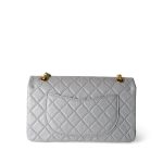 Grey Aged Calfskin Quilted Reissue 225 Flap Antique Gold Hardware - Image 6