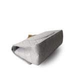 Grey Aged Calfskin Quilted Reissue 225 Flap Antique Gold Hardware - Image 3