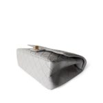 Grey Aged Calfskin Quilted Reissue 225 Flap Antique Gold Hardware - Image 14