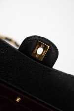 (Rev) Medium Black Caviar Quilted Classic Flap Gold Hardware - Image 7