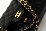 (Rev) Medium Black Caviar Quilted Classic Flap Gold Hardware - Image 11