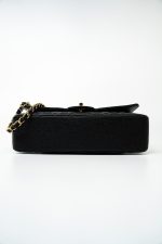 (Rev) Medium Black Caviar Quilted Classic Flap Gold Hardware - Image 13