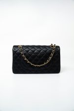 (Rev) Medium Black Caviar Quilted Classic Flap Gold Hardware - Image 5