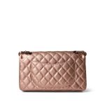 2.55 Rose Gold Grained Calfskin Quilted Medium Double Flap - Image 3