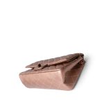 2.55 Rose Gold Grained Calfskin Quilted Medium Double Flap - Image 13