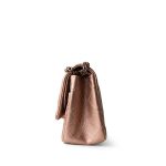 2.55 Rose Gold Grained Calfskin Quilted Medium Double Flap - Image 11