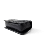 23A Black Lambskin Quilted Full Flap Bag Light Gols Hardware - Image 7
