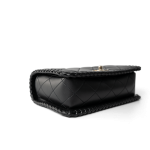 23A Black Lambskin Quilted Full Flap Bag Light Gols Hardware - Image 6