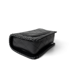 23A Black Lambskin Quilted Full Flap Bag Light Gols Hardware - Image 15