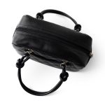 Black Calfskin Quilted Small Cambon Bowler Silver Hardware (Pink Interior) - Image 12