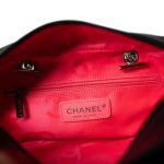 Black Calfskin Quilted Small Cambon Bowler Silver Hardware (Pink Interior) - Image 18