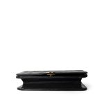Vintage Black Lambskin Quilted Mini Full Flap Bag Gold Hardware - Image 7