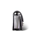 Like a Wallet Flap Bag Gradient Quilted Metallic Lambskin Silver Hardware - Image 4