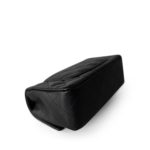 17B Black Caviar Quilted Mini Rectangular Flap Silver Hardware - Image 3