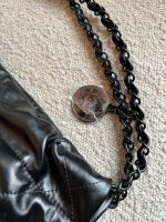 So Black Calfskin Quilted Drawstring 22 Bag small Black Hardware - Image 11