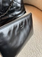 So Black Calfskin Quilted Drawstring 22 Bag small Black Hardware - Image 14