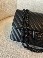 So Black Lambskin Chevron Medium Classic Flap - Image 2