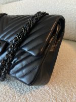 So Black Lambskin Chevron Medium Classic Flap - Image 4