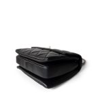 Trendy CC Black Lambskin Quilted Small Light Gold Hardware - Image 11