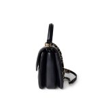 Trendy CC Black Lambskin Quilted Small Light Gold Hardware - Image 10