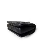 Trendy CC Black Lambskin Quilted Small Light Gold Hardware - Image 3