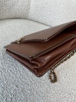 Vintage Brown Caviar Wallet On Chain AGHW - Image 9