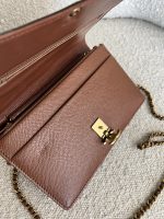 Vintage Brown Caviar Wallet On Chain AGHW - Image 11