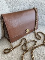 Vintage Brown Caviar Wallet On Chain AGHW - Image 5
