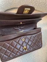 Vintage Brown Lambskin Quilted Classic Flap Small GHW - Image 15