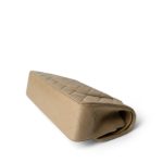 Vintage Dark Beige Classic Flap Medium Gold Hardware - Image 10