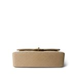 Vintage Dark Beige Classic Flap Medium Gold Hardware - Image 3