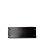 Vintage Kelly Sellier 32 Black Box Calfskin Gold Plated F Square Stamp - Image 5