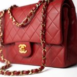 Vintage Red Lambskin Quilted Classic Flap Medium Gold Hardware - Image 11