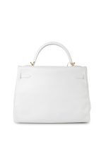 Vintage White Lambskin Quilted Classic Flap Small Gold Hardware - Image 17