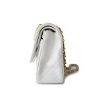 Vintage White Lambskin Quilted Classic Flap Small Gold Hardware - Image 9