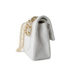Vintage White Lambskin Quilted Classic Flap Small Gold Hardware - Image 10