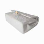 Vintage White Lambskin Quilted Classic Flap Small Gold Hardware - Image 7