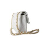 Vintage White Lambskin Quilted Classic Flap Small Gold Hardware - Image 18