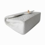 Vintage White Lambskin Quilted Classic Flap Small Gold Hardware - Image 14