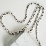 Vintage White Mini Square Caviar Quilted Silver Hardware - Image 11