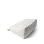 22S White Lambskin Quilted 19 Flap Small Reverse Mixed Hardware - Image 9