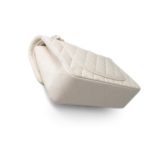 21B Ivory Caviar Quilted Classic Flap Small Light Gold Hardware - Image 10