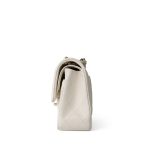 21B Ivory Caviar Quilted Classic Flap Small Light Gold Hardware - Image 7