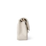 21B Ivory Caviar Quilted Classic Flap Small Light Gold Hardware - Image 4