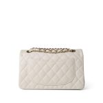 21B Ivory Caviar Quilted Classic Flap Small Light Gold Hardware - Image 3