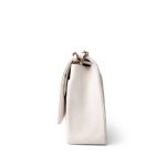 21C White Caviar Quilted Classic Flap Medium Light Gold Hardware - Image 7