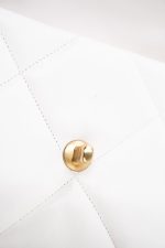 21p White 19 Lambskin Quilted 19 Flap Small - Image 14
