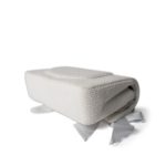 22C White Tweed Classic Flap Medium - Image 8