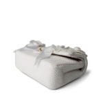 22C White Tweed Classic Flap Medium - Image 7